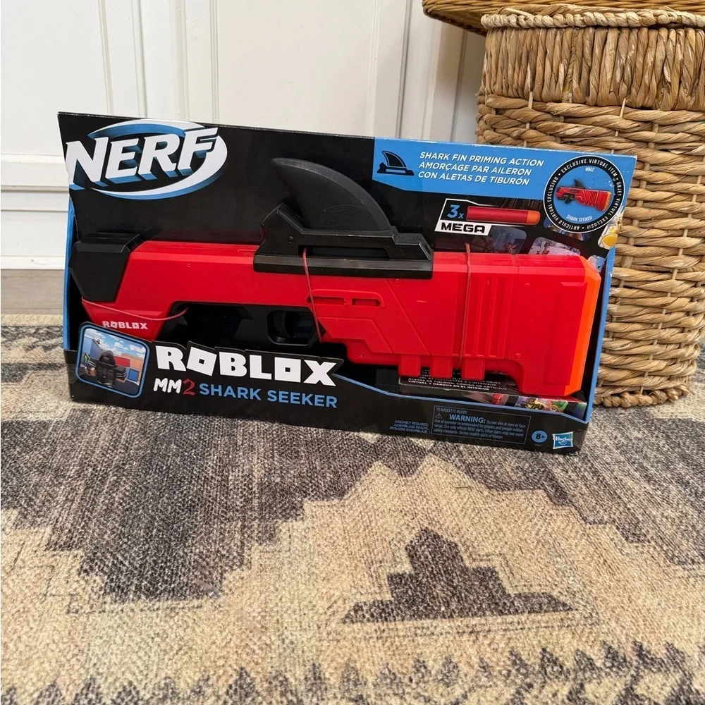 New Nerf Roblox W Code Virtual Exclusive Dart Blaster Mm2 Shark Seeker Dart Gun